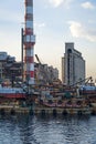 Abandoned industrial facilities in Piraeus, Greece.