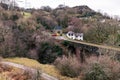 View of Abandoned viaduct that was used in south wales uk during the 1900's. viaduct running from Brynmawr to Royalty Free Stock Photo