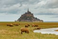 Abbey fortress Mont Saint Michel.