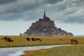 Abbey fortress Mont Saint Michel.