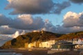 A view of Aberystwyth in the evening sunshine