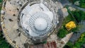 View from above of the big Buddha's head marble in Phuket