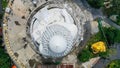 View from above of the big Buddha's head marble in Phuket