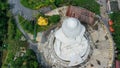 View from above of the big Buddha's head marble in Phuket