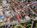 View from above of the city of Cetinje, Montenegro Royalty Free Stock Photo