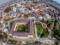 View from above of the city of Cetinje, Montenegro Royalty Free Stock Photo