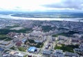 View from above on city of Surgut. Hunts-Mansi Autonomous Region