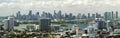 View from above of concrete and glass skyscraper buildings in downtown district of Miami Brickell in Florida, USA Royalty Free Stock Photo