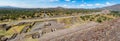 View from above of Dead Avenue and Moon Pyramid at Teotihuacan Ruins - Mexico City, Mexico