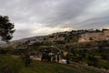 View from above on Emek Valley of Hinnom,