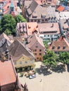 View from above of Freiburg im Breisgau, Germany Royalty Free Stock Photo