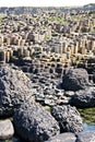 View from above of the Giants Causeway and Cliffs, Northern Ireland Royalty Free Stock Photo