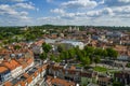 View from above of historic city center in Vilnius, Lithuania Royalty Free Stock Photo