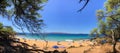 View from above of Little Beach on a picture-perfect Maui summer day. Royalty Free Stock Photo