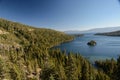 Looking Down at Emerald Bay in Lake Tahoe