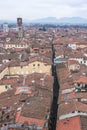 View from above lucca tuscany Italy europe