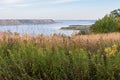 View above mississippi river from frontenac state park Royalty Free Stock Photo