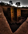 Rock hewn church of Saint George, Lalibela, Ethiopia Royalty Free Stock Photo