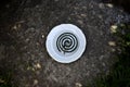 View from above on a mosquito coil