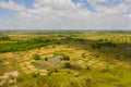 Rural landscape and agricultural land in Sri Lanka. Royalty Free Stock Photo