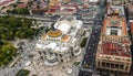 View from above of Palacio de Bellas Artes Fine Arts Palace - Mexico City, Mexico Royalty Free Stock Photo