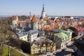 View of Tallinn Old Town in spring, Estonia Royalty Free Stock Photo