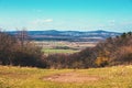 View from above of Tihany peninsula and Balaton lake Royalty Free Stock Photo