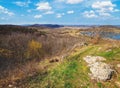 View from above of Tihany peninsula and Balaton lake Royalty Free Stock Photo