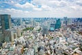 View from above on Tokyo Tower with skyline in Japan Royalty Free Stock Photo