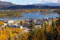 View From Above Whitehorse, Yukon Territories, Canada Royalty Free Stock Photo