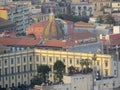 View from above - the whole city. Naples, Italy. Royalty Free Stock Photo