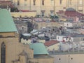 View from above - the whole city. Naples, Italy. Royalty Free Stock Photo