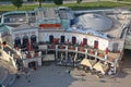 View from above of the Wurstelprater amusement park Royalty Free Stock Photo