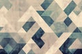 The view of the abstract geometry shape that painted with muted color. AIG51.