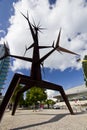 abstract pointy iron structure monument