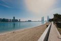 View of Abu Dhabi Skyline , United Arab Emirates Royalty Free Stock Photo