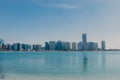 View of Abu Dhabi Skyline , United Arab Emirates Royalty Free Stock Photo