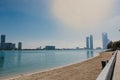 View of Abu Dhabi Skyline , United Arab Emirates Royalty Free Stock Photo