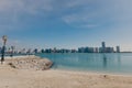 View of Abu Dhabi Skyline , United Arab Emirates Royalty Free Stock Photo