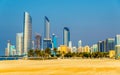 View of Abu Dhabi skyscrapers