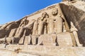 Abu Simbel, the Great Temple of Ramesses II, Egypt Royalty Free Stock Photo