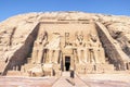 Abu Simbel, the Great Temple of Ramesses II, Egypt Royalty Free Stock Photo