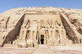 Abu Simbel, the Great Temple of Ramesses II, Egypt Royalty Free Stock Photo