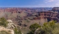 The Abyss viewpoint of the Grand Canyon looking down towards Granite Rapids on the Colorado river Royalty Free Stock Photo