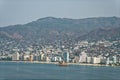 View of Acapulco Bay - hotels and beach Royalty Free Stock Photo