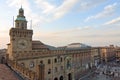 View of accursio palace - bologna Royalty Free Stock Photo