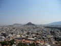 Panoramic view from Acropolis to City of Athens