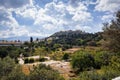 View on Acropolis from ancient Agora, Athens, Greece Royalty Free Stock Photo