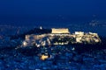 View of the Acropolis and Athens Royalty Free Stock Photo