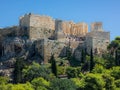 View of Acropolis From Areopagus Hill Royalty Free Stock Photo